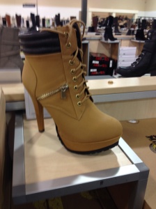 This is what I found in the women's boot aisle.
